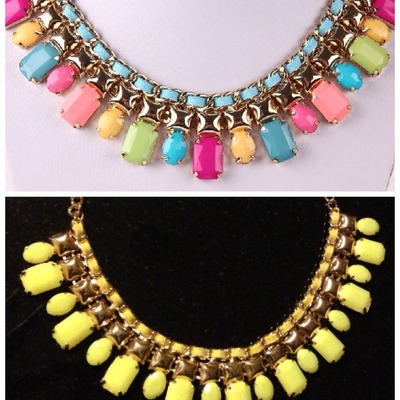 Ribbon statement necklace