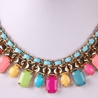 Ribbon Statement Necklace - Thumbnail 1