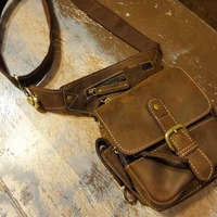 Leather Hip Bag - Full Grain - Thumbnail 2