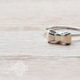 Sterling Silver dainty bow ring-3