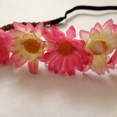 Crazy daisy flower headband