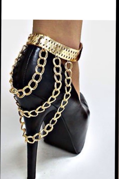 Draped layered anklet
