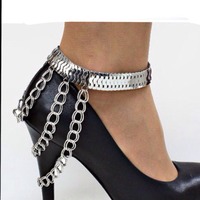 Draped layered anklet - Thumbnail 1