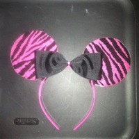 Pink zebra mouse ears - Thumbnail 2