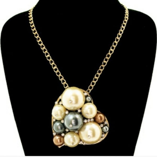 Pearl Heart Necklace