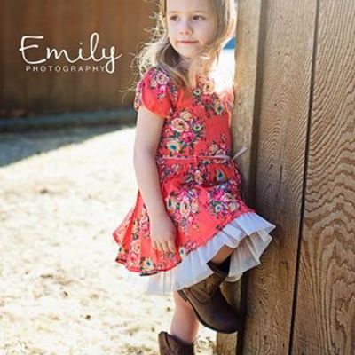 Spring red floral inspired olivia dress 