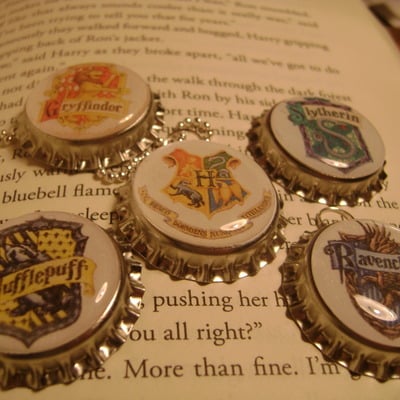 Hogwarts bottle caps
