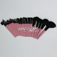 32pcs Makeup Brush Set with Free Bag Pink - Thumbnail 1