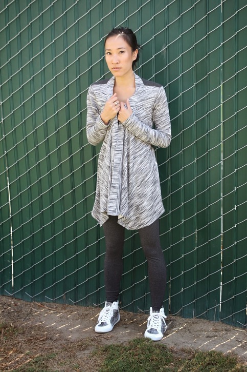 Open Front Drape Cardigan