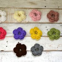 Classic Headband set with 5 flowers - Thumbnail 2