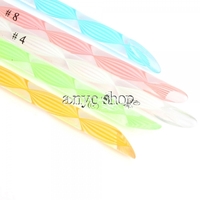 2-way Nail Art Painting Pen Brush Set with Cuticle Pusher Design (NO.4,6,8,10,12) - Thumbnail 1