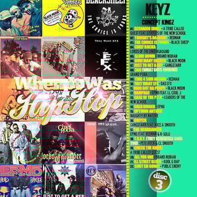 Dj keyz - 'when it was hip hop 3' rap hip hop mixtape (mix cd)