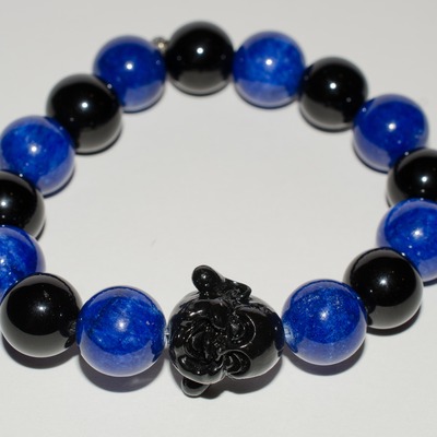 "black and blue buddha" - men's