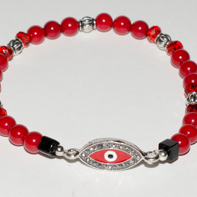 "red evil eye" bracelet
