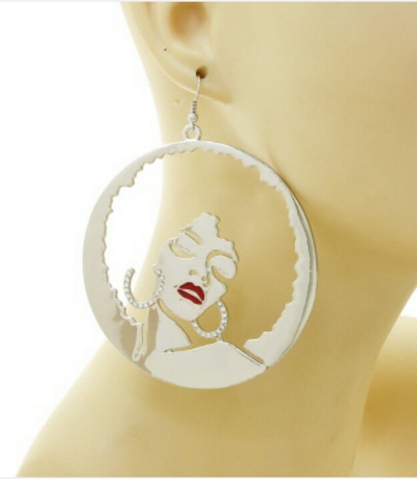 AfroLady/Face Earrings