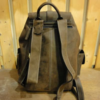 Road Trip Brown Backpack - Full Grain - Thumbnail 2