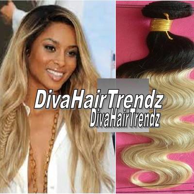 18" brazilian body wave dark to blonde ombre! [3 bundles]