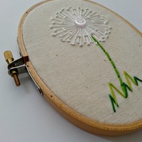 3"x5" Dandelion Hoop Art - Thumbnail 1