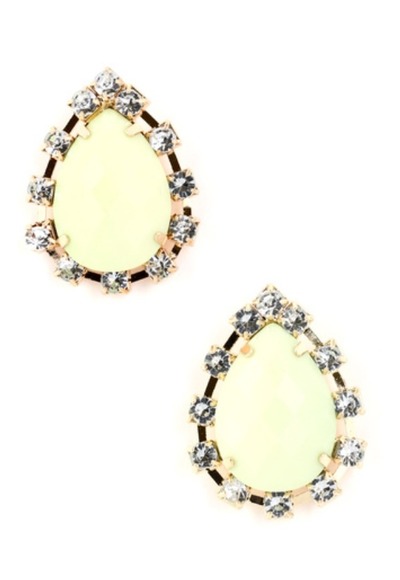 Crystal Jewel Teardrop Earrings