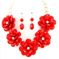 Flower Necklace Set - Thumbnail 3