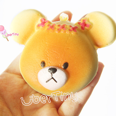 Bears' school jackie (flower headband) bread squishy (scented) - Thumbnail 3