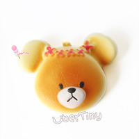 Bears' School Jackie (flower headband) Bread Squishy (scented) - Thumbnail 3