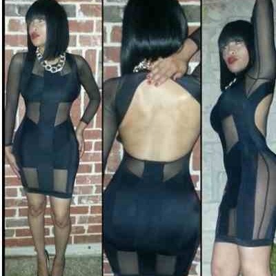 Sheer black dress
