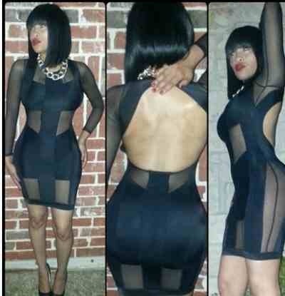 Sheer black dress