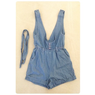 Denim romper
