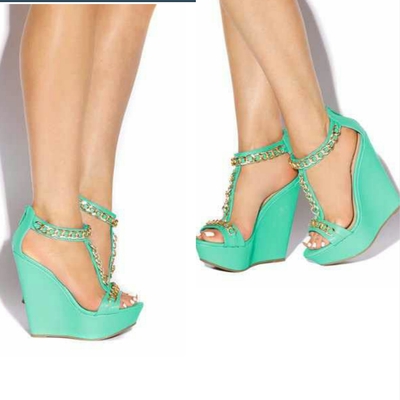 Pool party wedge shoes