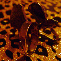 Angelic Skull Cross Ring (Gold)  - Thumbnail 3