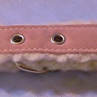 18" Plush Fleece Lined Pink  Collar - Thumbnail 1