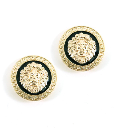 Lion head ear bobs