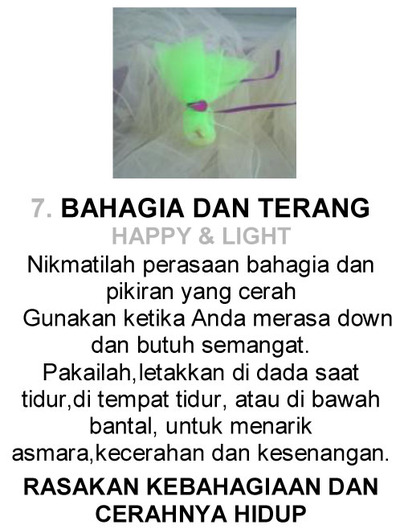07 BAHAGIA DAN TERANG HAPPY & LIGHT  CRYSTAL REMEDY
