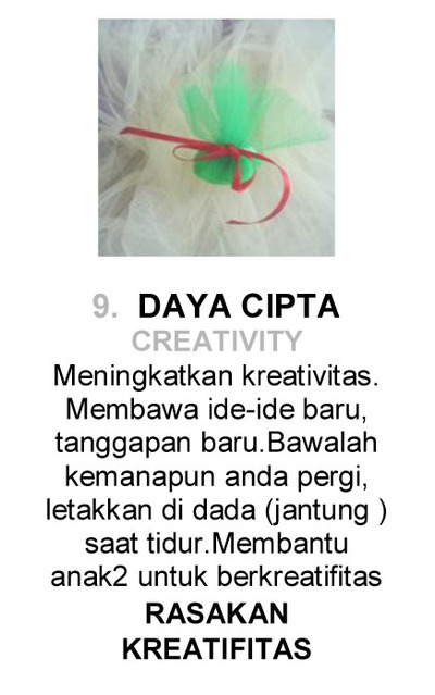 09 DAYA CIPTA CREATIVITY CRYSTAL REMEDY