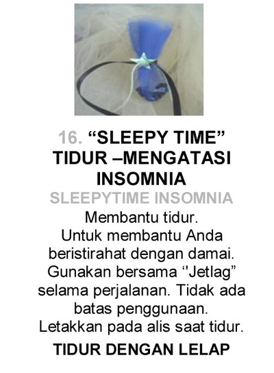 16  “SLEEPY TIME” TIDUR –MENGATASI INSOMNIA SLEEPYTIME INSOMNIA CRYSTAL REMEDY