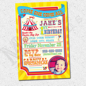 Circus or Carnival Party: Red, Yellow & Cyan - Thumbnail 4