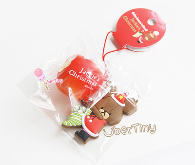 Rare* Bears' School Jackie's Christmas Bitten Apple with Rubber Tags (Licensed)