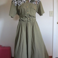 Vintage Shirt Dress - Thumbnail 1