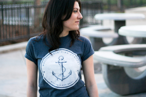 Anchor Shirt - Heather Navy