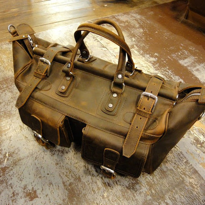 Warrior leather travel bag