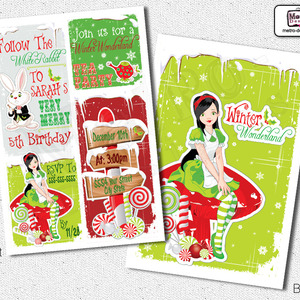 Winter wonderland - diy invitation - by metro-designs - Thumbnail 4