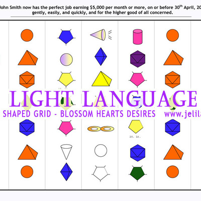 1 x 49 shape light language grid