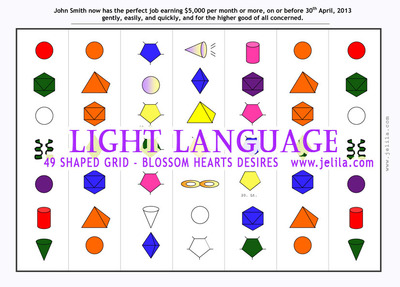 1 x 49 Shape Light Language Grid