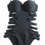 Black Blends Women Fashion Sexy Bikini S/M/L ALSJ-3027-37Black-1