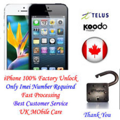 Canada rogers fido iphone 3/4/4s/5/5s/5c unlock
