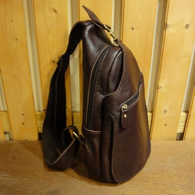Shoulder sling leather bag