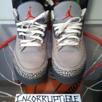 Cool Grey Air Jordan 3's - Thumbnail 1