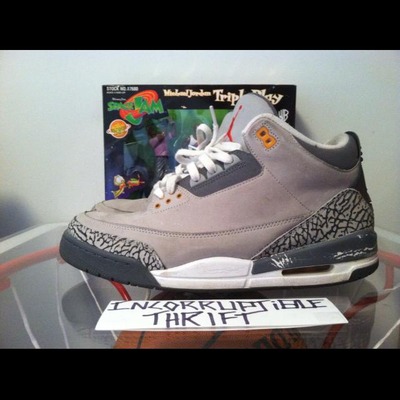 Cool grey air jordan 3's