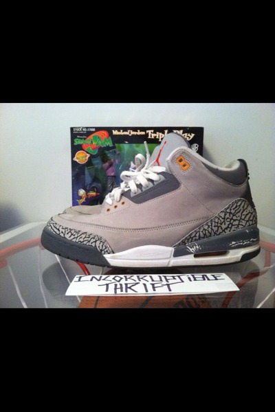 Cool Grey Air Jordan 3's